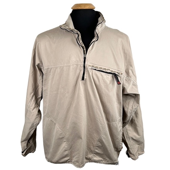 Gramicci Other - Gramicci Men's Khaki 1/4 Zip Pullover Lightweight Jacket Size Medium